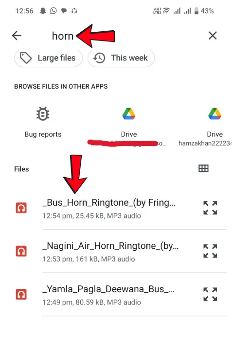 Horn audio files after searching horn in Bus Simulator Indonesia