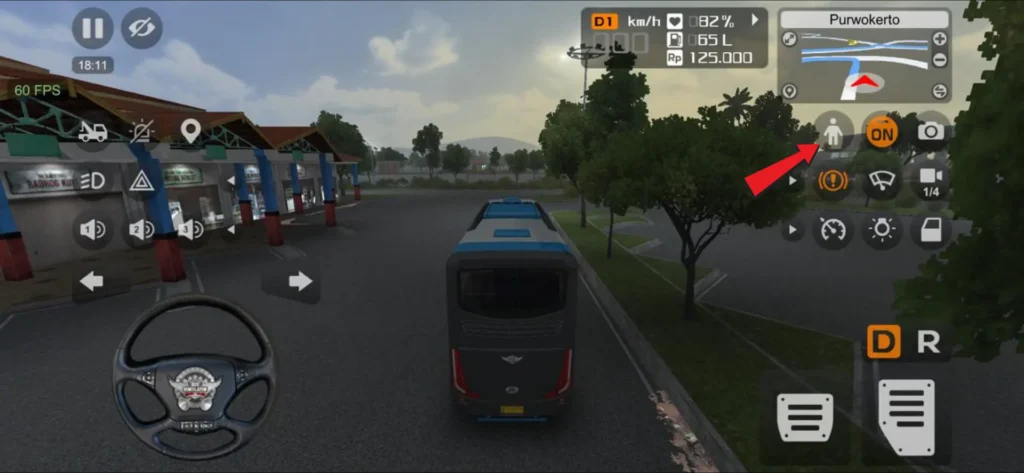 Bus Simulator Indonesia driver mode option