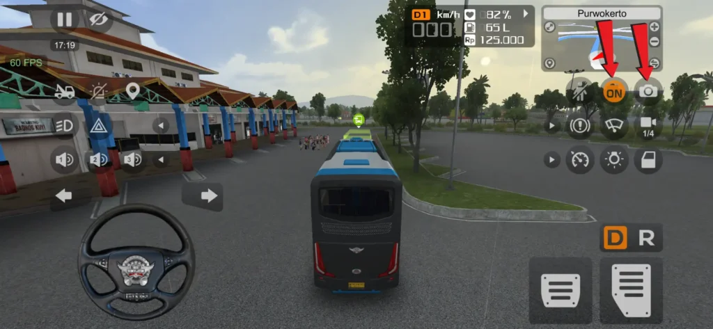 Bus Simulator Indonesia engine controls and photo mode