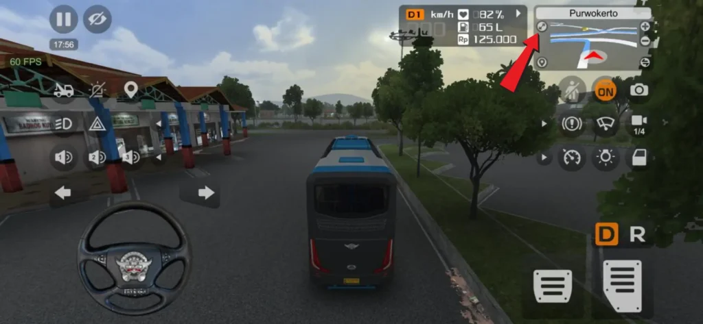 Bus Simulator Indonesia map navigation and route